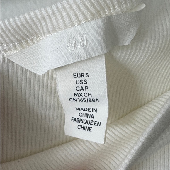 H&M Ribbed One Shoulder Top - Picture 2 of 3